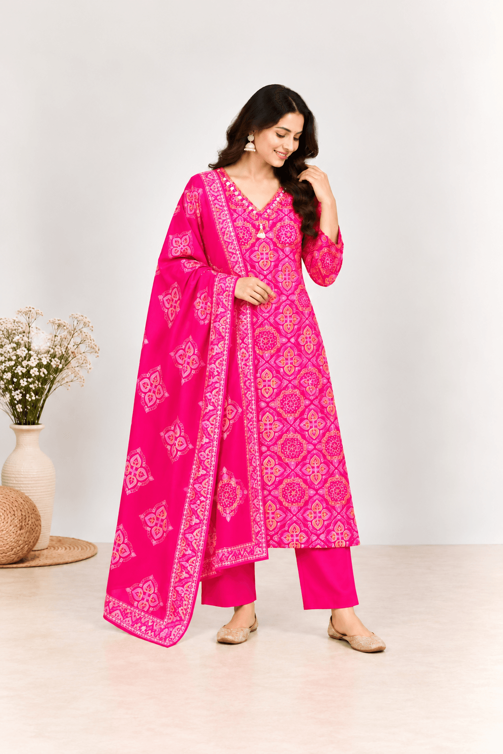 Rani Pink Ethnic Print
